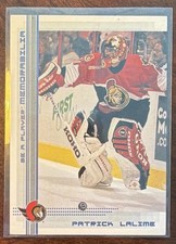 2000-01 In The Game Patrick LaLime Be A Player /100 #273 Ottawa Senators