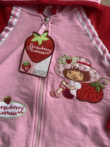 Strawberry Shortcake 2005 Zip Up Hoodie Size 4/5 6/6x - Picture 2 of 3