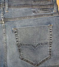 ORIGINAL DIESEL TEPPHAR 084SJ JEANS REGULAR SLIM CARROT SKINNY BLUE W 36 L 30/32