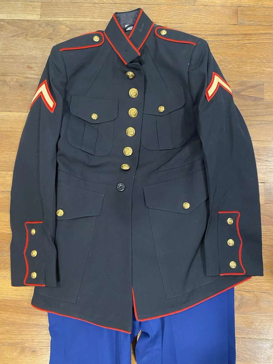 usmc dress blues for sale W. Britain U.S. Marine in Blues, Post WWII #13054 : Arts, Crafts & Sewing It features gold plated metal buttons 39R SERGEANT US MARINES DRESS