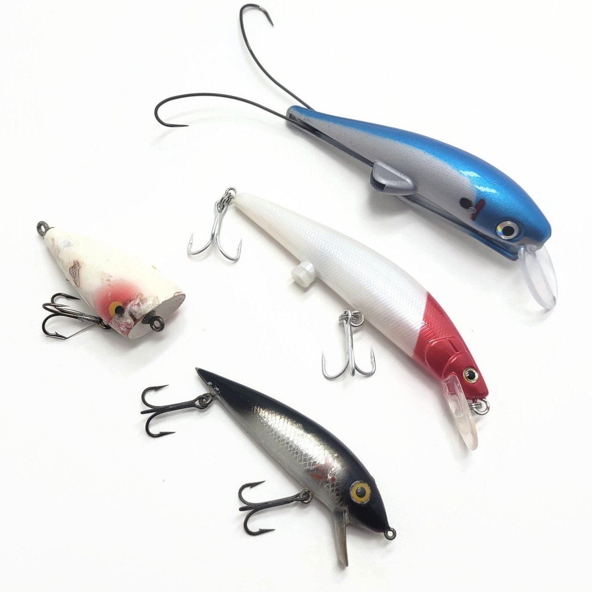 Vintage Bass Pike Musky Crankbait Topwater Unknown Fishing Lure Lot