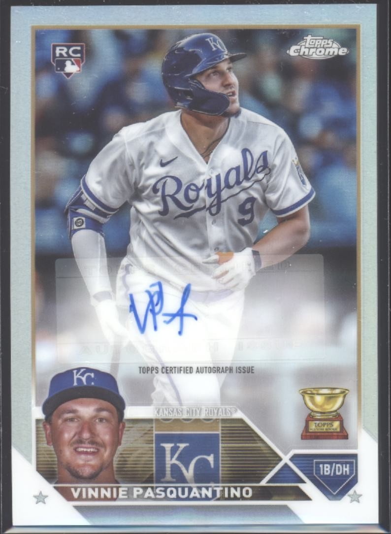 2023 Vinnie Pasquantino Topps Chrome Update Refractor Auto RC /499 (H3014)