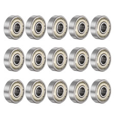 15Pcs 625ZZ Deep Groove Ball Bearings 5X16X5Mm Carbon Steel Double Shielded