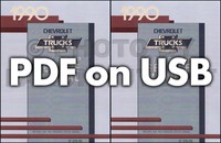 1990 Chevy Ck Pickup ÜBerholung Und Shop Manuals Auf USB Truck Service Chevrolet