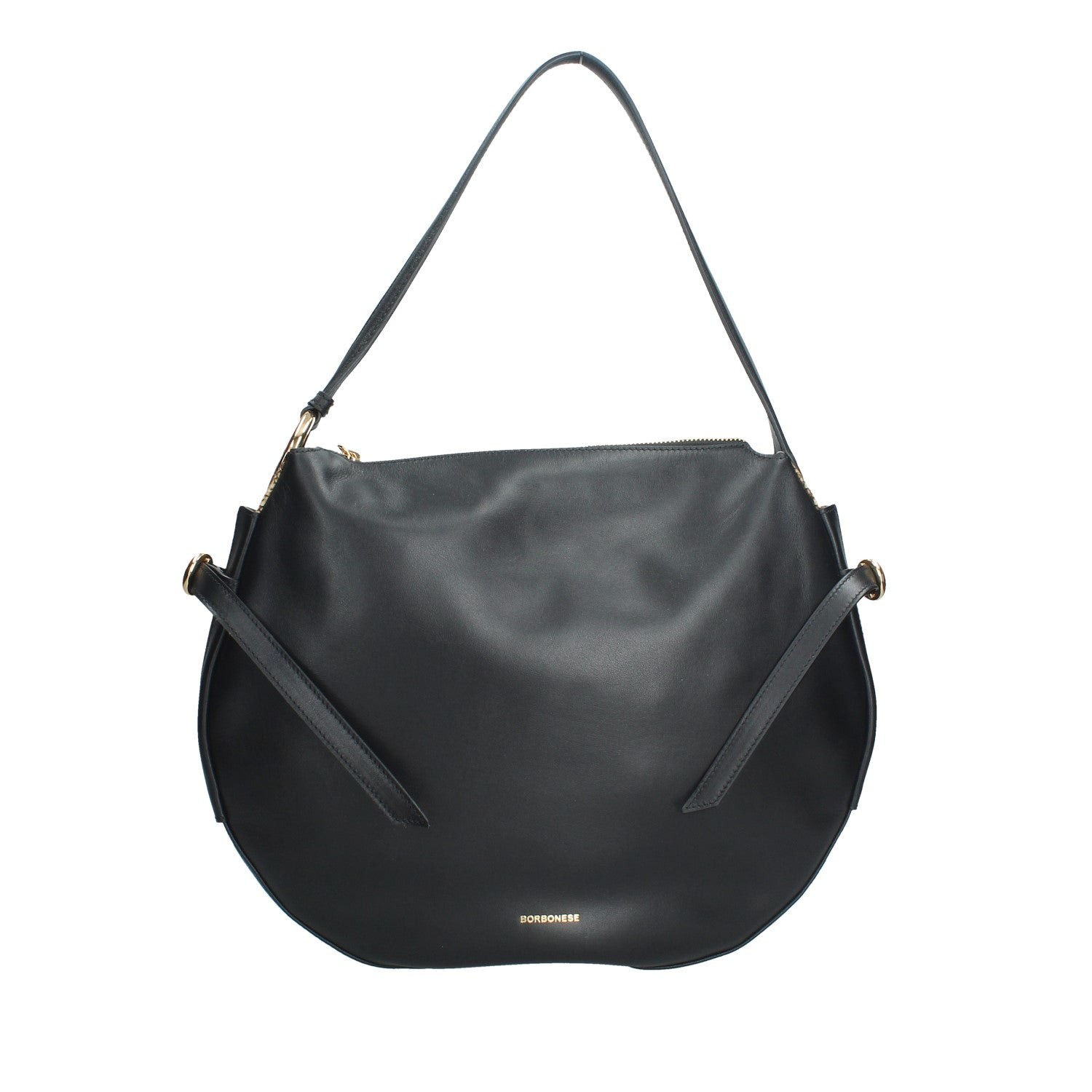 BORBONESE BRIDLE BORSA A SPALLA IN PELLE HOBO MEDIUM