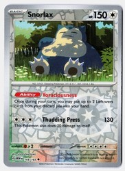 Snorlax 143/165 Scarlet & Violet 151 Reverse Holo