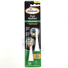 ARM & HAMMER SPINBRUSH TRULY RADIANT REPLACEMENT HEADS 2 PACK SOFT NOS SEALED
