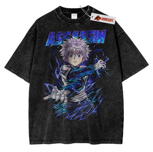 Killua Zoldyck Hunter X Hunter Anime Graphic T-Shirt Vintage Tee