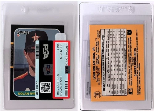 Nolan Ryan 1987 Donruss # 138 – PSA MINSIZERQ (Not in Holder) - PSA  # 70155839