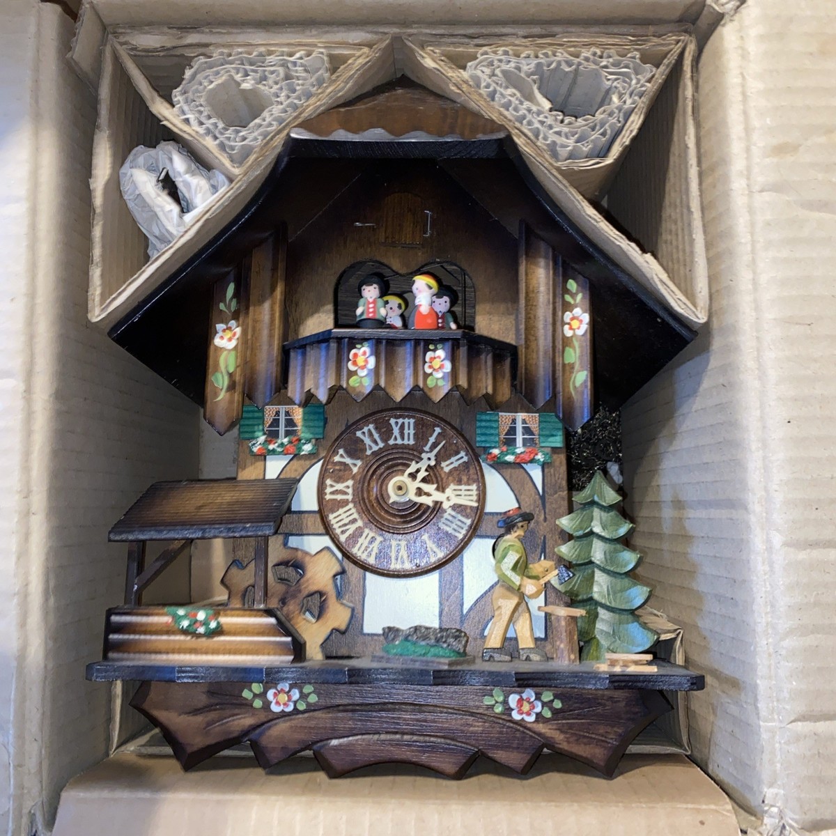 Schneider 8-Day Black Forest Cuckoo Clock 5-430/Mt -Walnut-NEW in