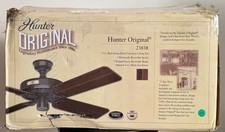 New In Box Black 52" Hunter Original Ceiling Fan 23838