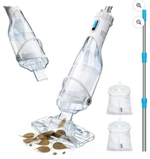 Pool Vacuum for Above Ground Pool & Inground Pool, Rechargeable Handheld Clean 