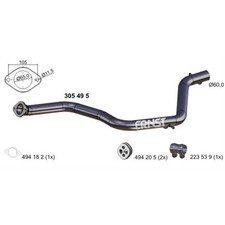 ERNST Abgasrohr Hosenrohr mitte für Ford Mondeo IV Turnier BA7 S-Max WA6 305495