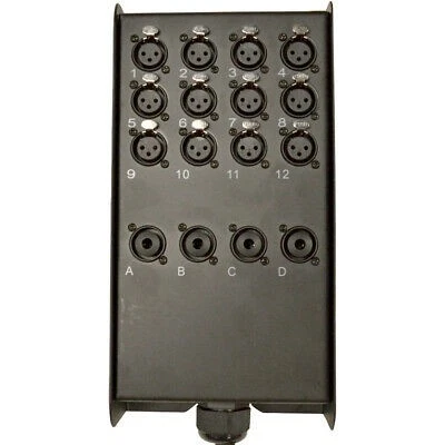 12 Channel 100 Foot XLR Low Profile Snake Cable with 4 TRS Returns PA/DJ Stage - Image 3 of 4