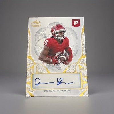 2024 Leaf Trinity Pristine Auction - Autographs Deion Burks #BA-DB2 (AU, RC)