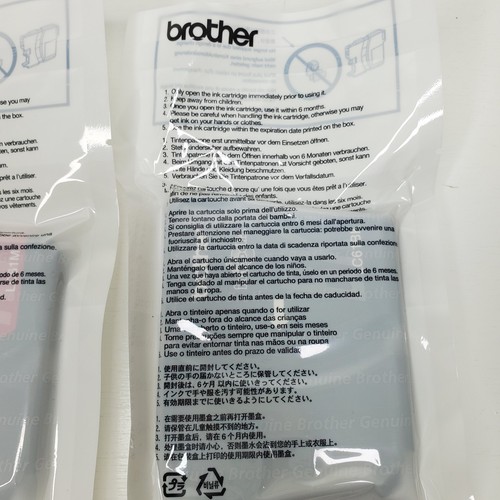 Brother LC61M Ink Cartridge Black & Magenta Single Printer Authentic NEW SEALED - Picture 5 of 7