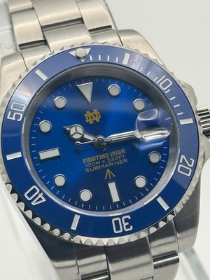 Automatic Notre Dame Fighting Irish NH35 Watch 40mm Diver Ltd Ed