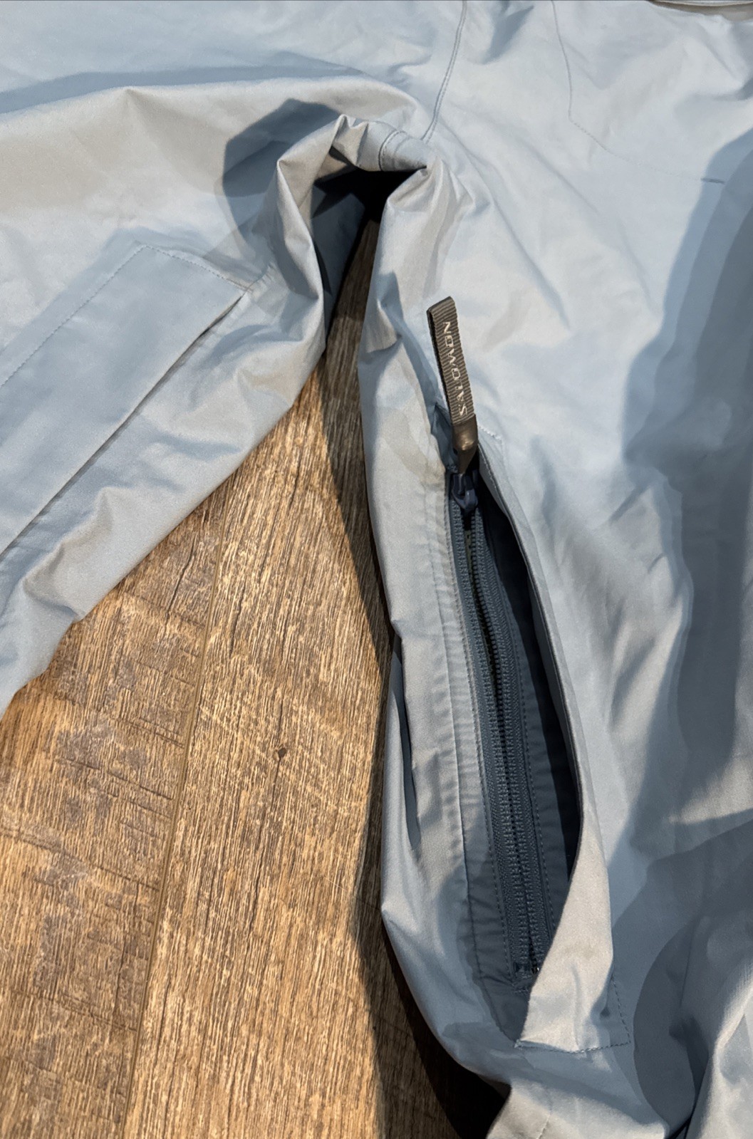 SALOMON Salomom Advanced Skin Pantaloni da Neve Uomo Med Zipper Lades Blu Chiaro C Gear