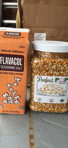 Popcorn Kit- (I35oz Season Salt, 64 Oz Yellow Kernels, Shaker Coconut Oil - Picture 4 of 5