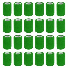Self Adhesive Bandage Wrap 177" x 3", 24 Pcs Wrap Tape, Emerald Green