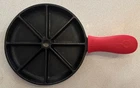 Vintage Lodge 9" Cast Iron Cornbread Skillet Scone Pan 8 Wedge D1 8CB Seasoned