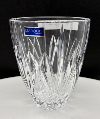 Marquis By Waterford Brookside Hurricane Rose Vase Made in Germany