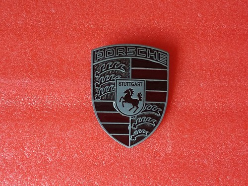 Porsche Hood Crest Badge Emblem Titanium 911 993 944 991 997 996 Turbo GT3 Macan
