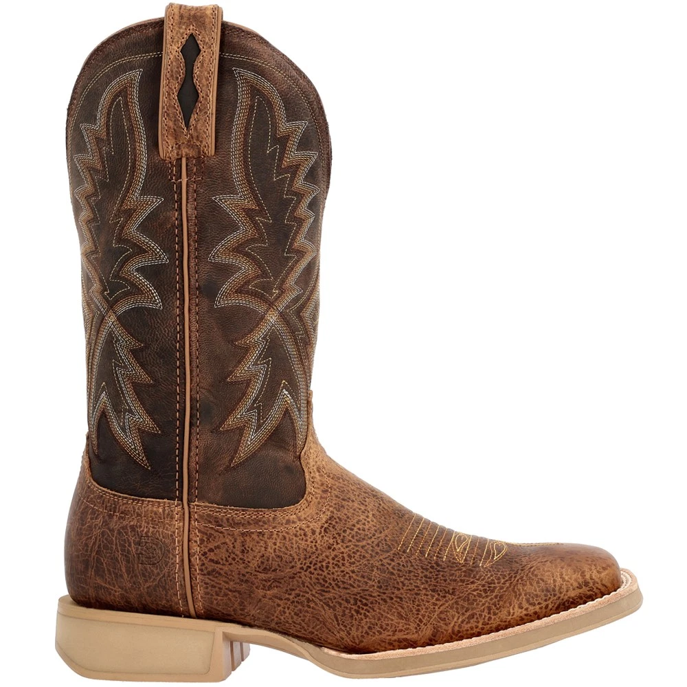 Bottes western homme Rebel Durango marron vert armée imprimé USA taille