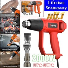 2000W Heat Gun Hot Air Wind Blower Dual Temperature + 4 Nozzles Power Heater Gun