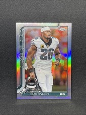 2025 Topps Chrome Football Saquon Barkley Image Variation Refractor SSP #248