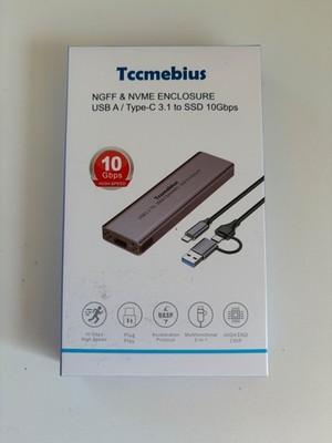 USB-C M.2 SSD Case / Gehäuse für NGFF SATA und NVME PCIe (OVP, Garantie)
