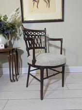 Arts & Crafts Rare Armchair Original Rare Antique Upholstered FREE POSTAGE 