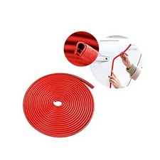 Car Door Edge Guards, 16Ft Universal Rubber Seal Protector U Shape Edge Red