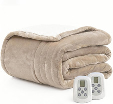 Heated Blanket Electric Blanket King 100"X90" Heating Blanket with Dual Control