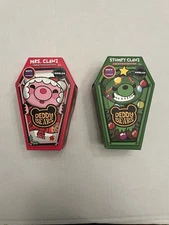 Set Of 2 Deddy Bears Stumpy Clawz Mrs. Clawz Christmas Edition Plush W/ One Code