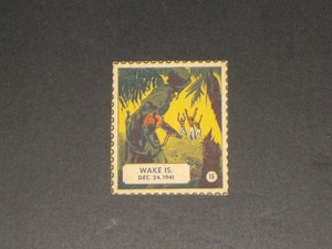 1944 Quaker Kollector's Klub BATTLE STAMPS (F279-22) #16, Wake Island