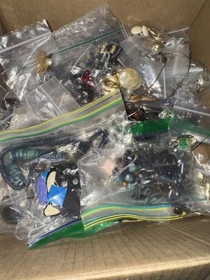 Jewelry Lot AS IS 15+ LBS Junk Drawer Vintage Gold Tone Repair Wear Silver Tone