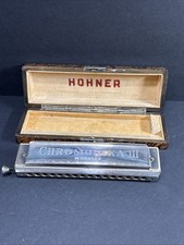 Vintage Hohner Chromonica III Mundharmonika W Original Case