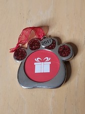 Picture Frame Paw Print Dog Cat Pet Christmas Photo Gift 2017