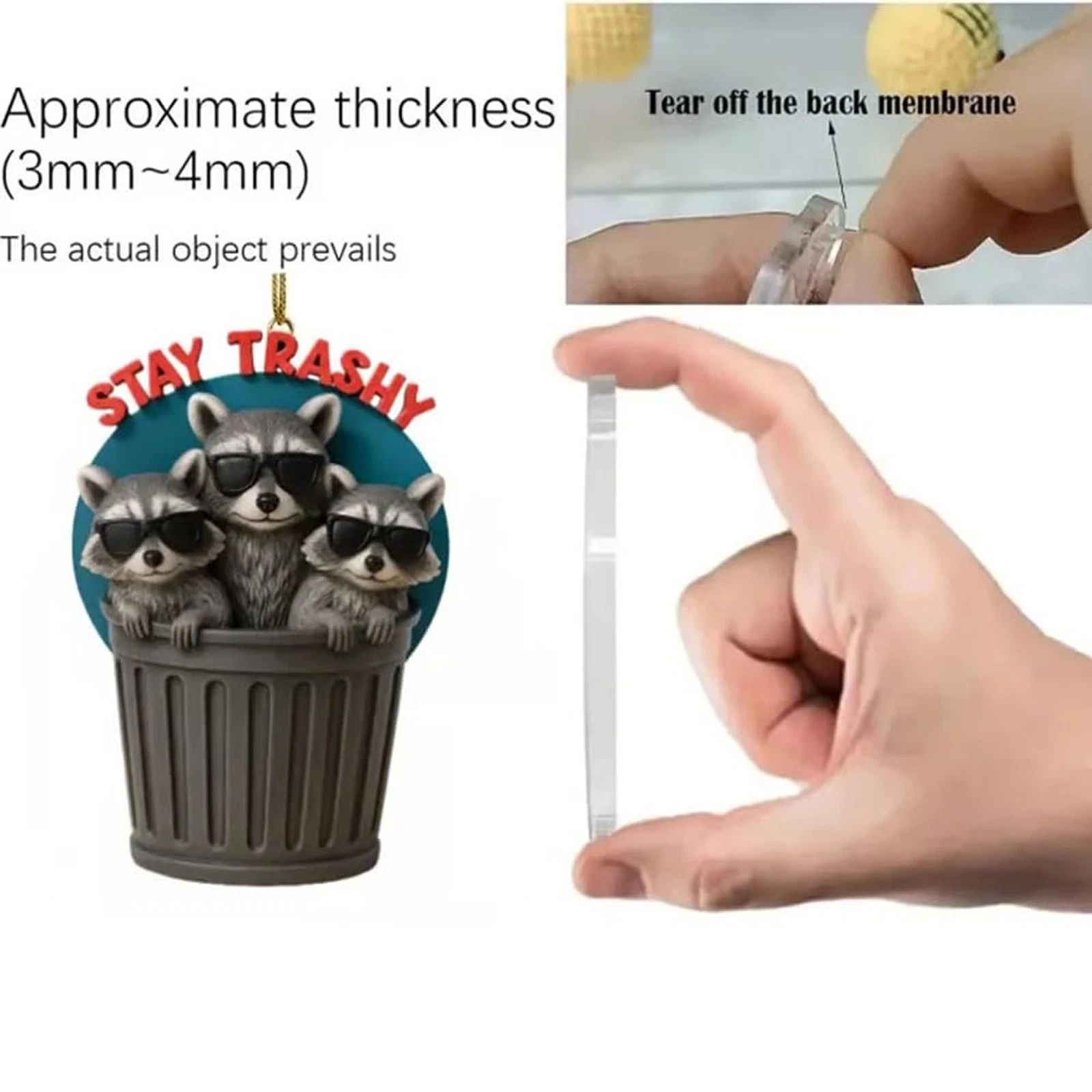 Christmas Countdown SARCASTIC RACCOON Advent Calendar – 24 Days 2D Blind Boxes