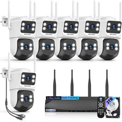 Wireless PTZ Home Security Camera 4MP Outdoor 2-Way Talk