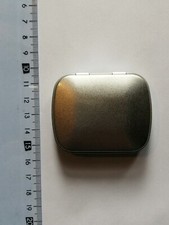 SCATOLA IN METALLO PORTA TABACCO MEDICINE PILLOLE CAMPEGGIO ESCURSIONISMO PESCA 