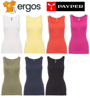 Payper LOOK Damen Unterhemd Unterhemd mit breitem Rundhalsausschnitt 100% Baumwolle Strick