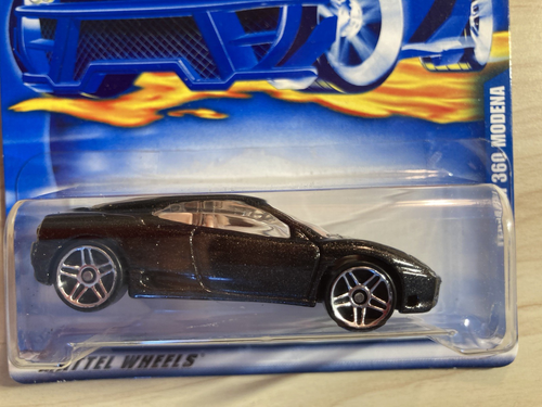 Hot wheels Ferrari 360 Modena rare new on long card from 2000 in black - Picture 2 of 8