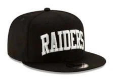 New Era Las Vegas Raiders Arc Letters 9Fifty Snapback Hat Black