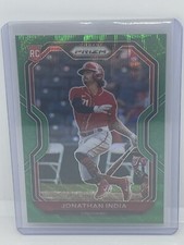 2021 Panini Prizm Jonathan India RC #26 Green Wave Cincinnati Reds $100 Price Gd