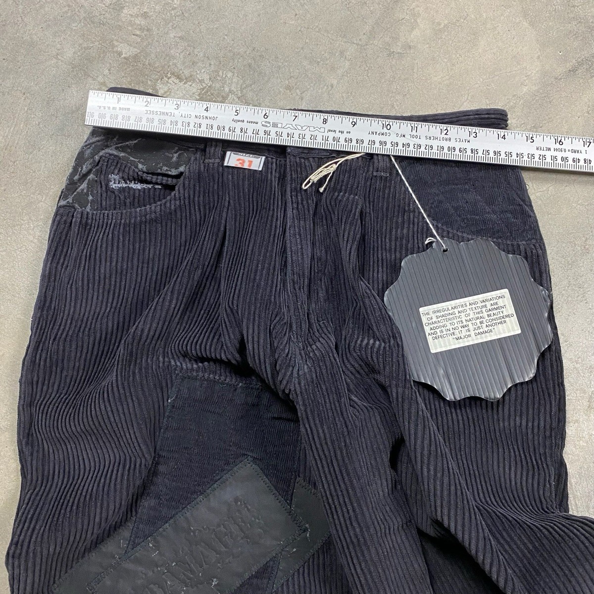 パンツ FRAGMENT SEQUEL DAMAGE CORDUROY PANTS XL FRAGMENT x SEQUEL DAMAGE CORDUROY PANTS BLACK | River