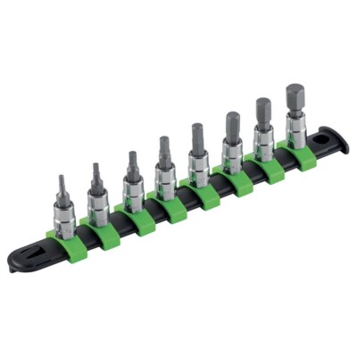 Set assortito di bussole esagonali ed inserti per avvitatura (100 pz