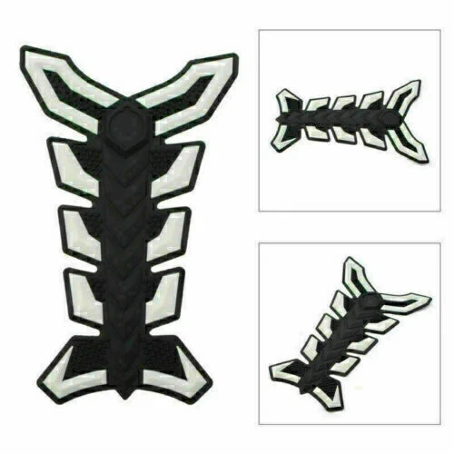 Universal Motorcycle Gas Fuel Oil Tank Pad Fish Bone 3D Decal Sticker Protector - Picture 29 of 32
