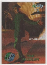 1995 DC Fleer Metal Batman Forever The Riddler Foil Etched 4 of 8 Movie Preview